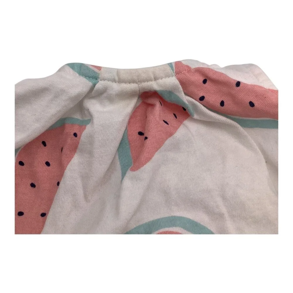 Carter's Lot of 2 Girls 3 Months‎ White Watermelon Sleeveless Shirt Pink Pants